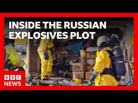 Inside the Russian explosives plot that sent incendiary parcels to the UK | BBC News
