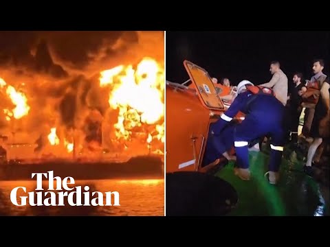 Fuel tankers burst into flames in Iraqi waters after suspected Iranian boat attacks
