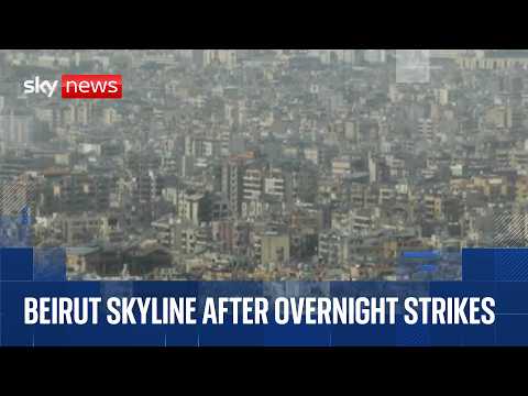 Watch Beirut skyline live after overnight strikes