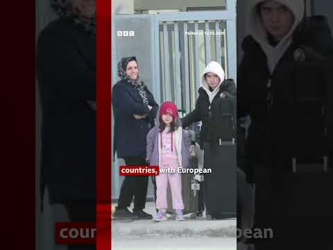 BBC speaks to Iranians crossing into Turkey.  #Iran #IranWar #Turkey #Iranians #BBCNews