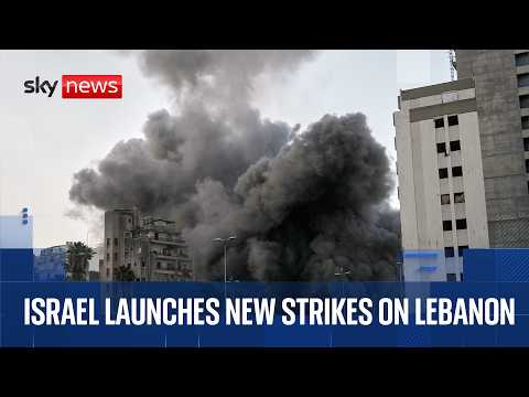 Watch Beirut skyline as Israel launches new strikes on Lebanon