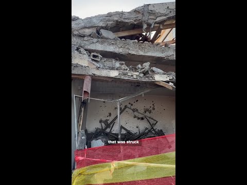 Israeli home damaged by Hezbollah rocket