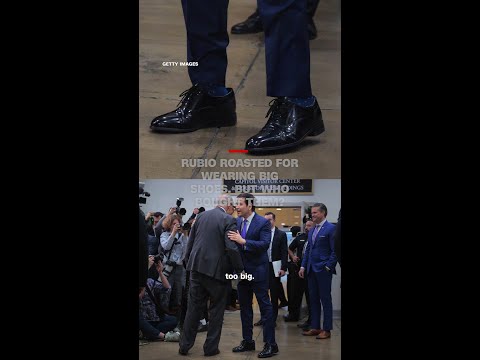 Rubio roasted for wearing big shoes. But who bought them?