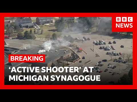 FBI respond to reports of ‘active shooter’ at Michigan synagogue | BBC News