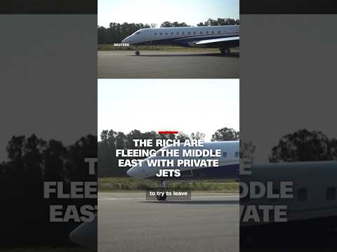The rich are fleeing the Middle East in private jets