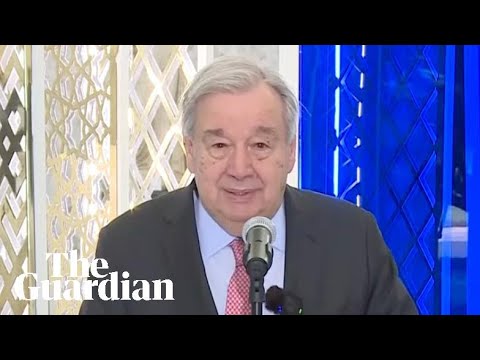 United Nations secretary-general Antonio Guterres holds a press conference – watch live