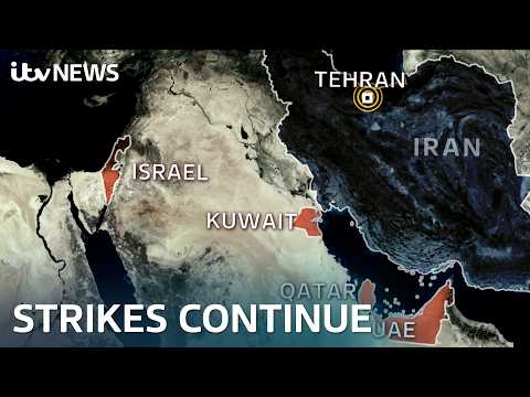 US-Israel lead strikes on Iran continue for second day as death toll rises | ITV News