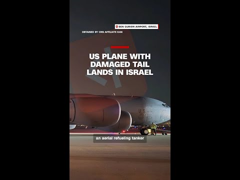 US plane with damaged tail lands in Israel