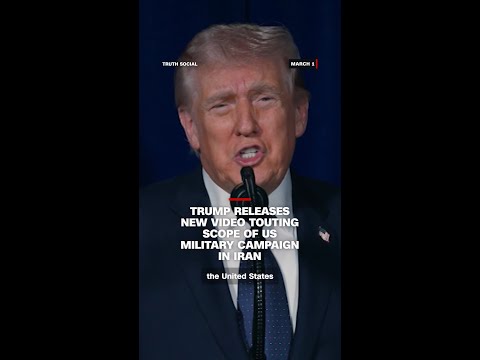 Trump releases new video touting scope of US military campaign in Iran