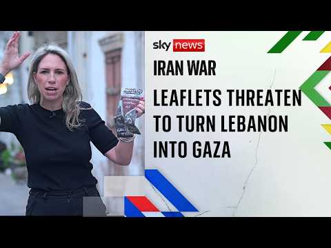 Israeli aircraft drop flyers across Beirut warning residents