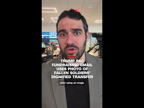 Trump PAC fundraising email uses photo of fallen soldiers’ dignified transfer