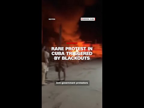 Rare protest in Cuba triggered by blackouts