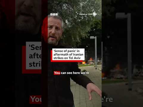 ‘Sense of panic’ in aftermath of Iranian strikes on Tel Aviv. #BBCNews