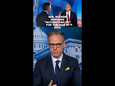 Sen. Booker demands “accountability” for the war in Iran