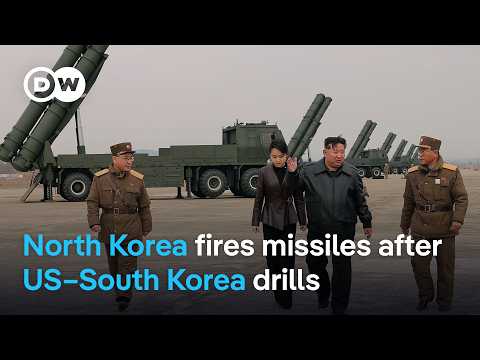 North Korea fires ballistic missiles in response to US military exercise | DW News