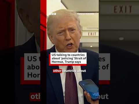 US speaking to other countries about ‘policing’ Strait of Hormuz. #DonaldTrump #MiddleEast #BBCNews