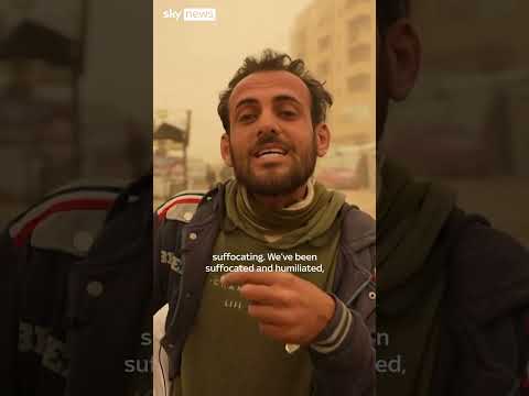 Sandstorm blows through Gaza
