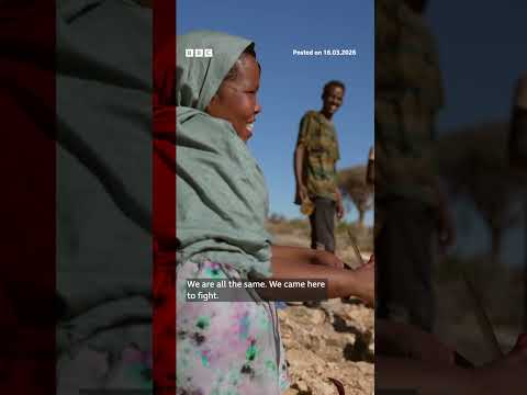 Muna ali Dahir is an officer in Somalia’s Puntland Defence Forces fighting IS militants. #BBCNews