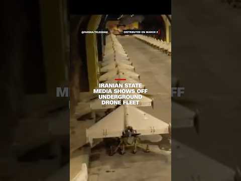 Iranian state media shows off underground drone fleet