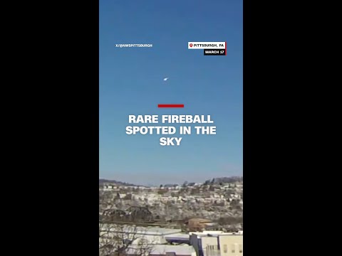 Rare fireball spotted in the sky