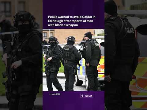 Public warned to avoid Calder in Edinburgh after reports of man with bladed weapon