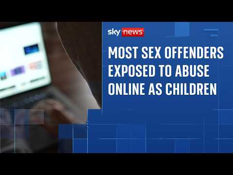 Most sex offenders exposed to abuse online as children report finds