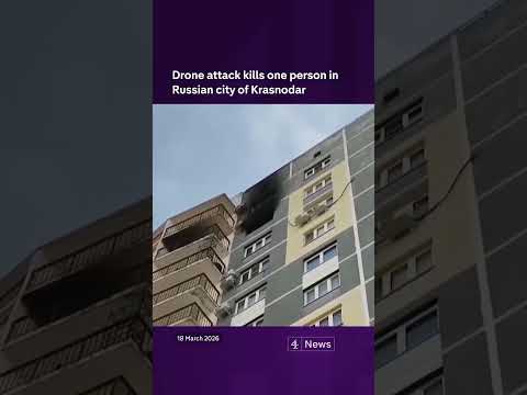 Drone attack kills one person in Russian city of Krasnodar