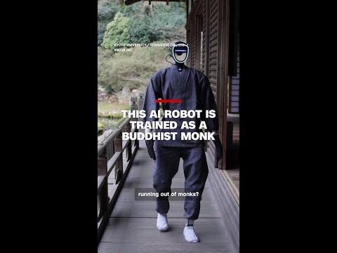 This AI robot is trained as a Buddhist monk