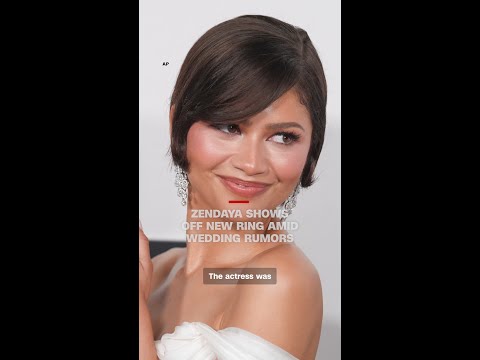 Zendaya shows off new ring amid wedding rumors