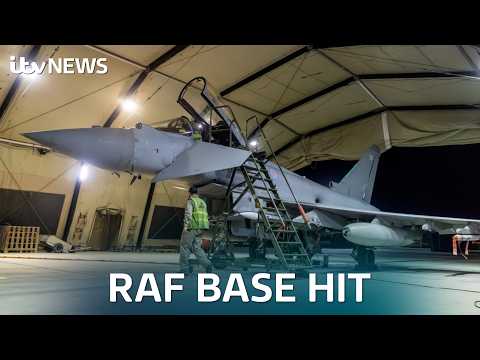 RAF base in Cyrpus hit by drone attack Middle East war widens | ITV News