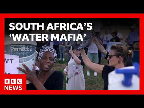 South Africans say criminal gangs are exploiting water crisis | BBC News