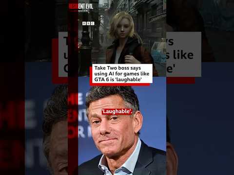 Take Two boss says using AI for games like GTA 6 is ‘laughable’.#GTA6 #DLSS5 #Nvidia #BBCNews