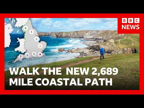 You can now walk the whole way around England | BBC News