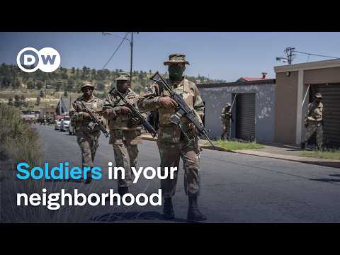 South Africa mobilizes army to fight organized crime | DW News