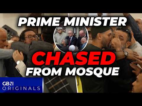 WATCH: Prime Minister CHASED out of mosque as LIVID Muslims chant ‘Allahu Akbar’ and police step in