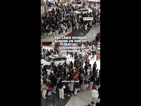 TSA lines worsen across US due to partial government shutdown