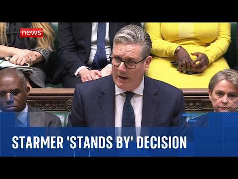 Starmer ‘stands by’ decision not to involve UK in attacks on Iran