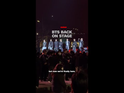 BTS back on stage