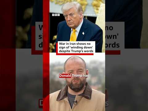 War shows no sign of “winding down” despite Trump’s words. #Iran #US #DonaldTrump #Israel #BBCNews