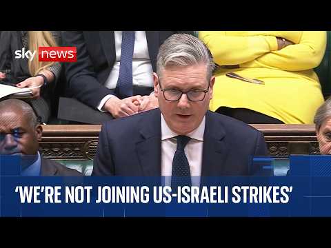 Starmer says UK Govt ‘does not believe in regime change from the skies’ in Commons statement on Iran