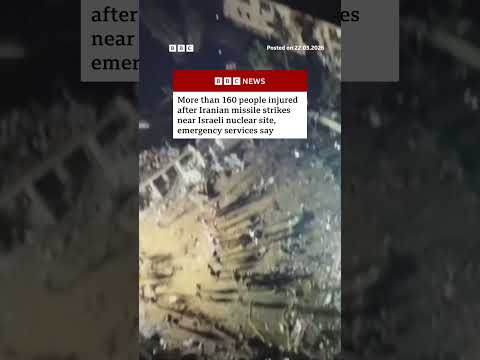 Iranian missile strikes near Israeli nuclear site. #Israel #Iran #Dimona #BBCNews