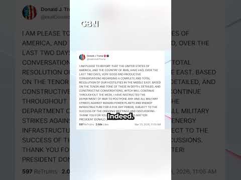 BREAKING: Donald Trump postpones Iran strikes after ‘very good and productive’ talks with Tehran