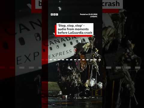 ‘Stop, stop, stop’ – audio from moments before LaGuardia crash. #NewYork #BBCNews