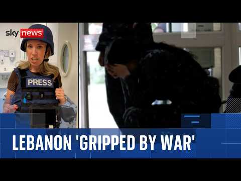 Sky News goes inside Lebanon’s frontline hospital as children flee Israeli sonic booms