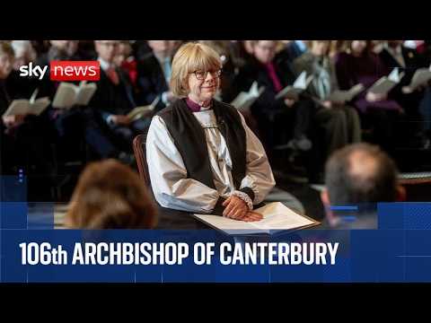 Dame Sarah Mullally installed as Archbishop of Canterbury