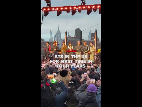 BTS in the US for first time in four years