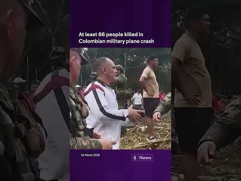 At least 66 people killed in Colombian military plane crash