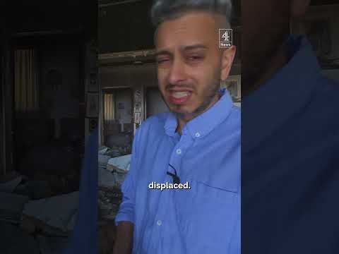 Inside Beirut apartment hit by a drone