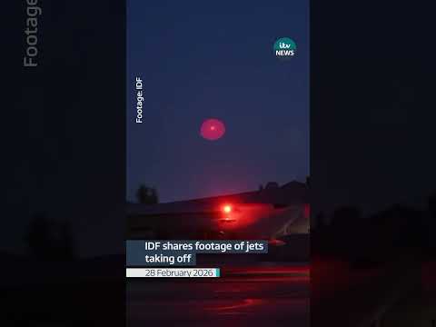 IDF shares footage of jets taking off | ITV News