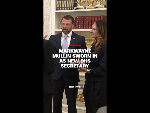 Markwayne Mullin sworn in as new DHS secretary